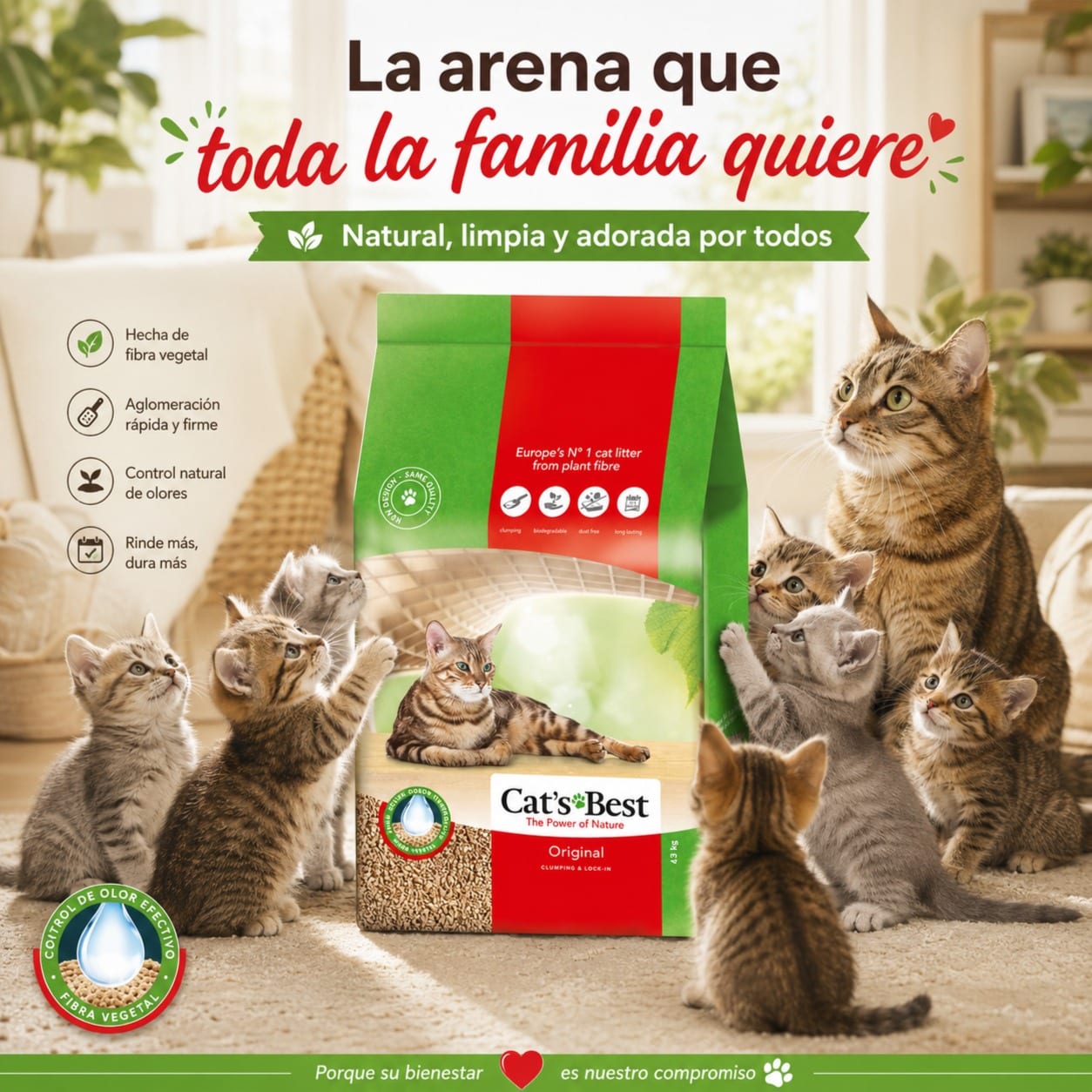 CAT'S BEST - ARENA PARA GATOS miniatura 2