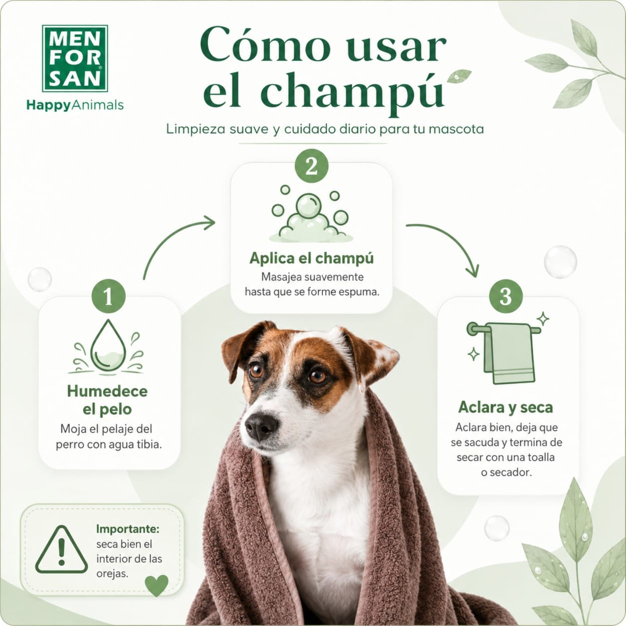 MENFORSAN CHAMPÚ ALOE VERA PARA PERROS miniatura 5