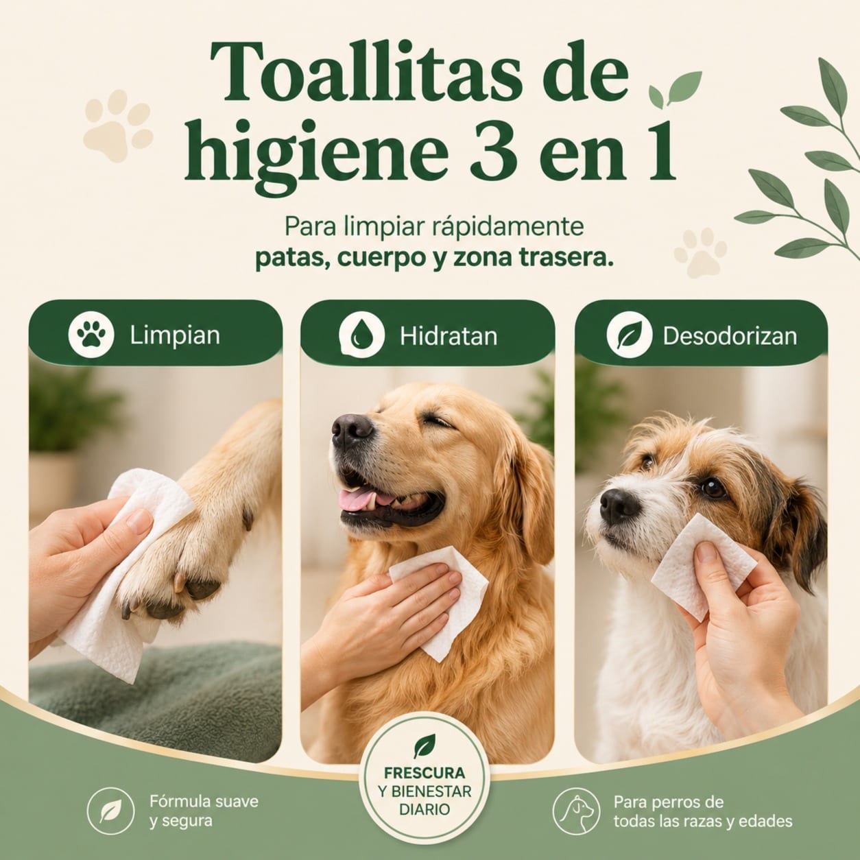 EARTH RATED - TOALLITAS HIPOALERGÉNICAS PARA PERROS miniatura 4
