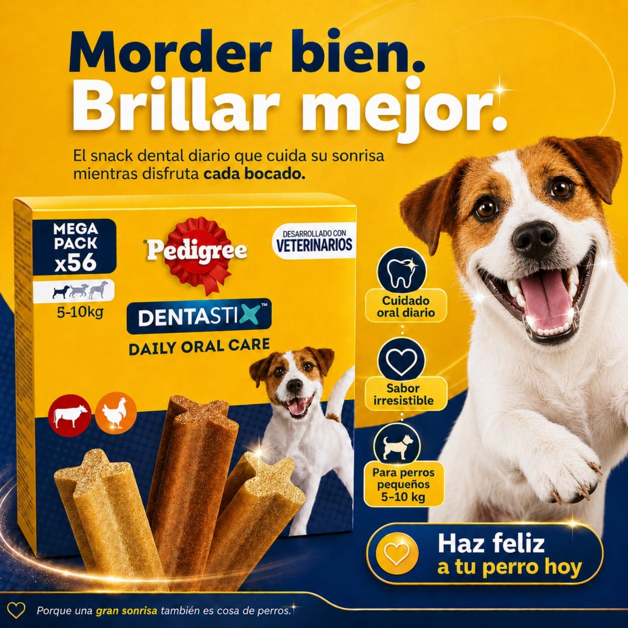 DENTASTIX SNACK DENTAL PARA PERROS PEQUEÑOS