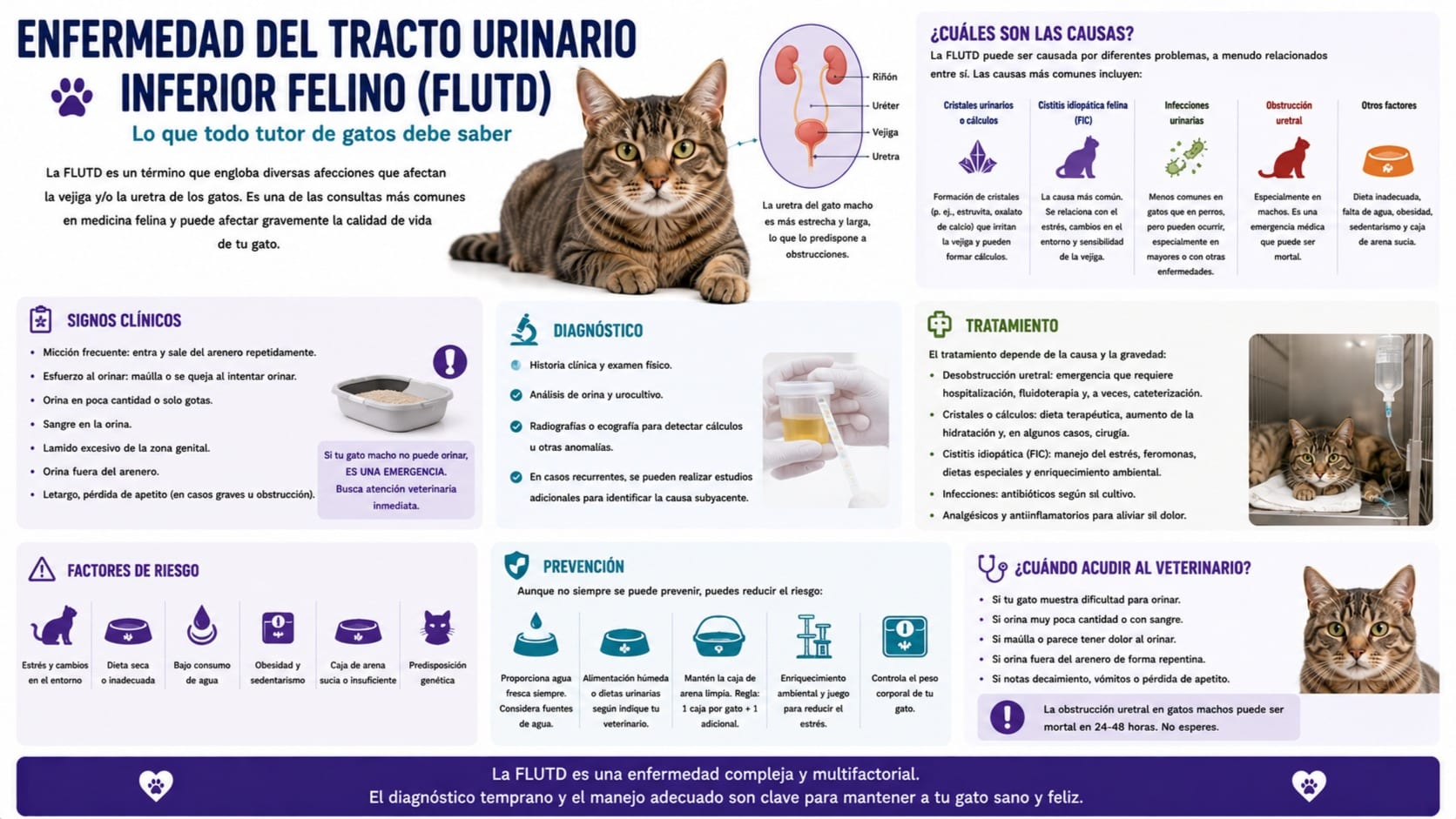 Enfermedad del Tracto Urinario Inferior Felino (FLUTD)