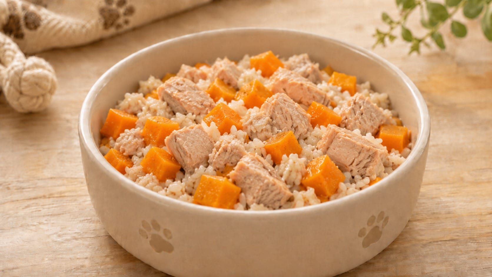 Atún fresco con calabaza