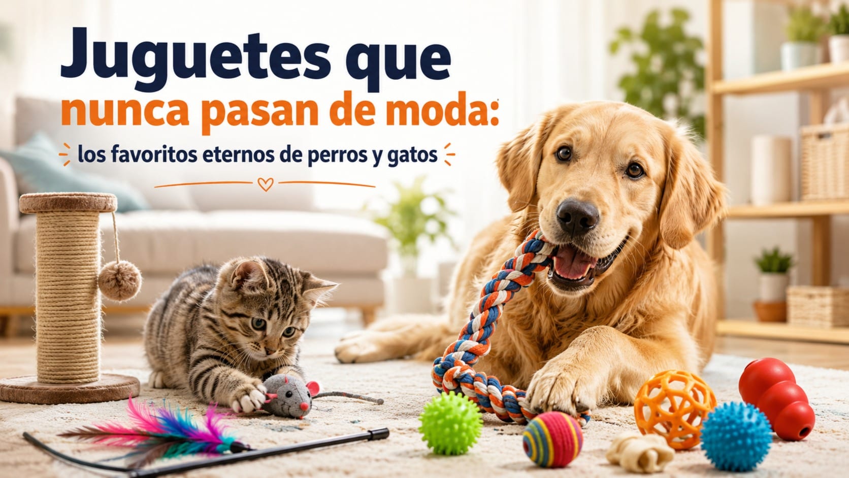Juguetes que nunca pasan de moda: los favoritos eternos de perros y gatos