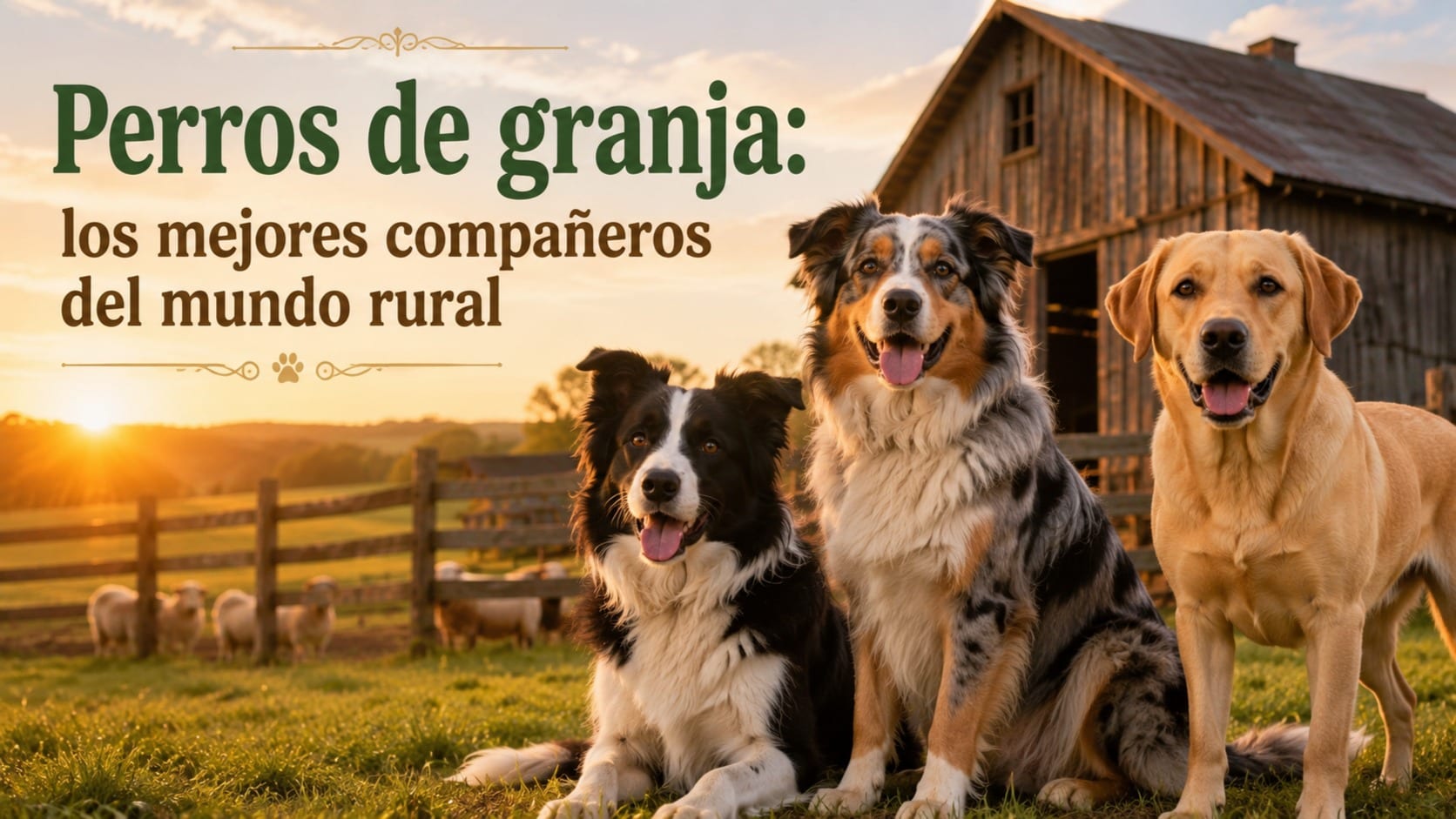 Perros de granja: los mejores compañeros del mundo rural