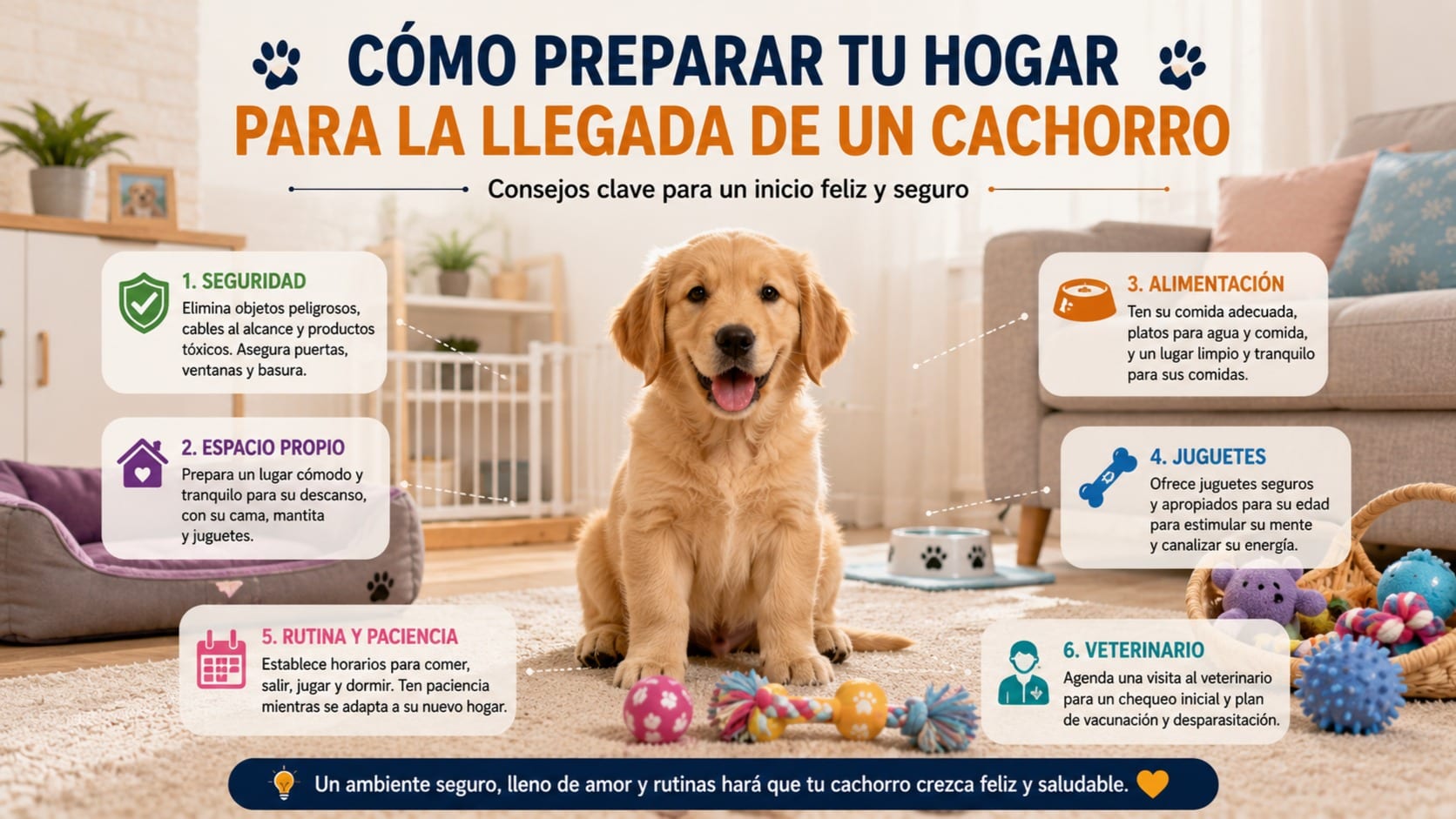 Cómo Preparar tu Hogar para la Llegada de un Cachorro