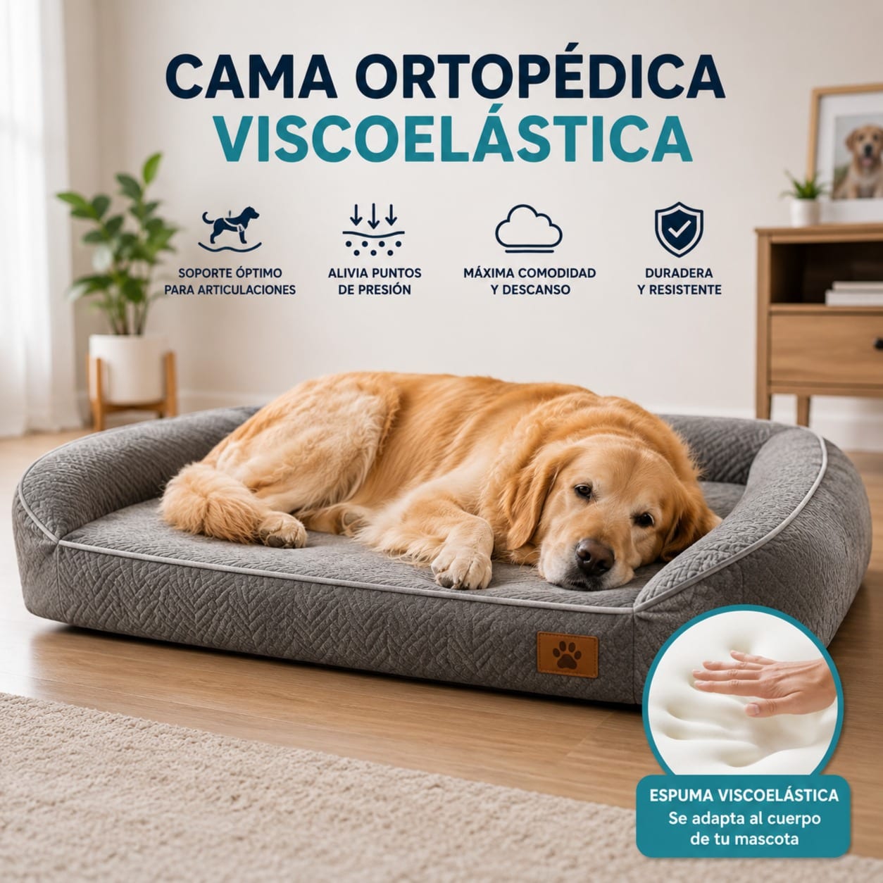 Cama Ortopédica Viscoelástica