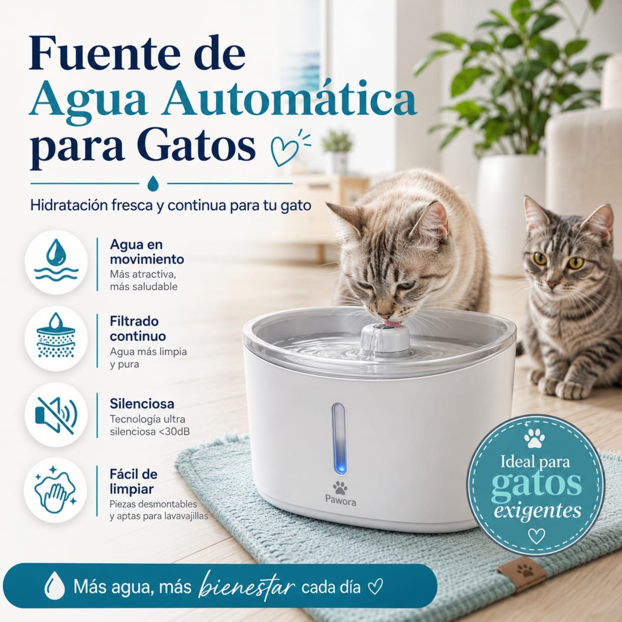 Fuente de Agua Automática