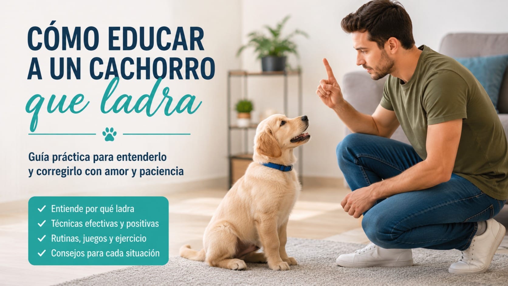 Cómo educar a un cachorro que ladra: guía práctica para entenderlo y corregirlo