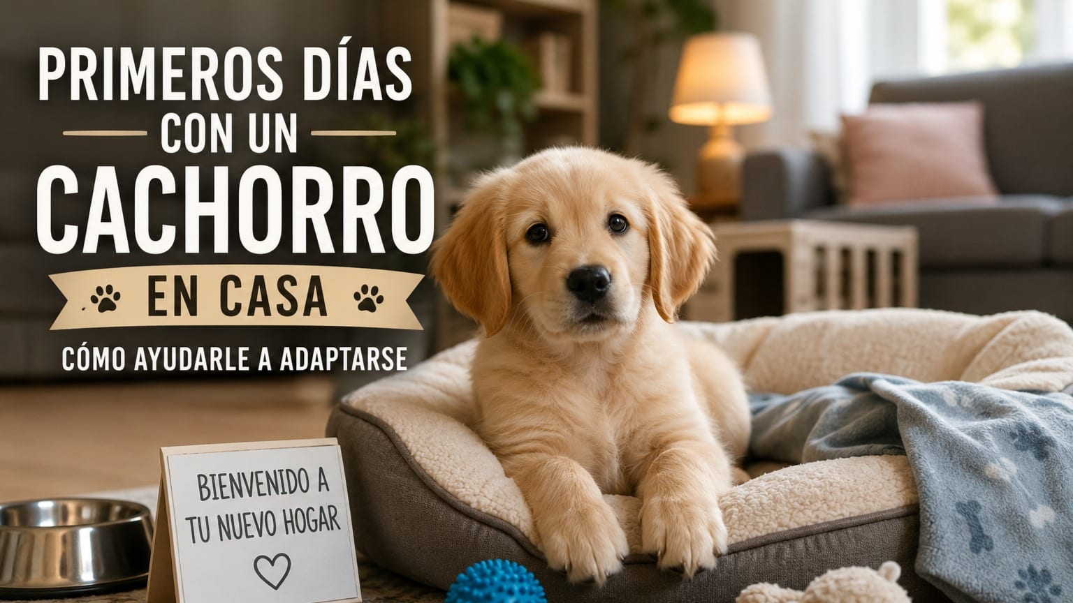 Primeros días con un cachorro en casa: cómo ayudarle a adaptarse