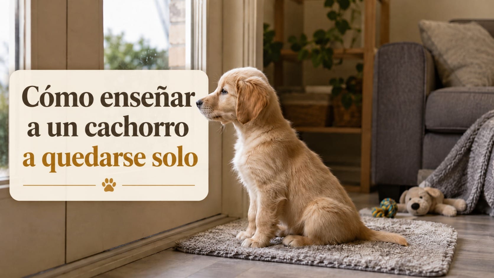 Cómo enseñar a un cachorro a quedarse solo sin miedo ni ansiedad