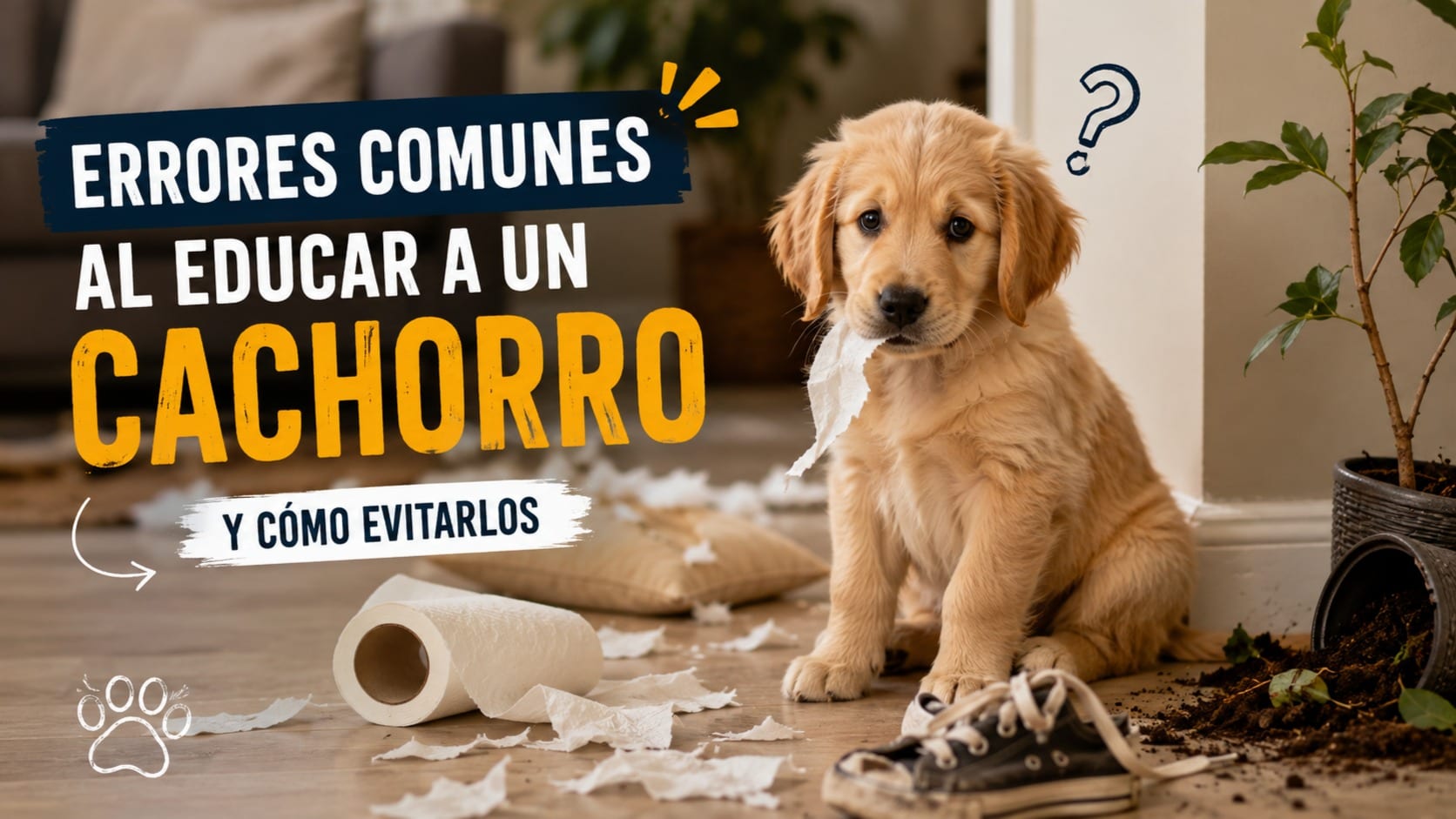 Errores comunes al educar a un cachorro y cómo corregirlos